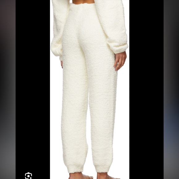 Skims Off-White Cozy Knit Jogger Lounge Pants - Picture 2 of 6